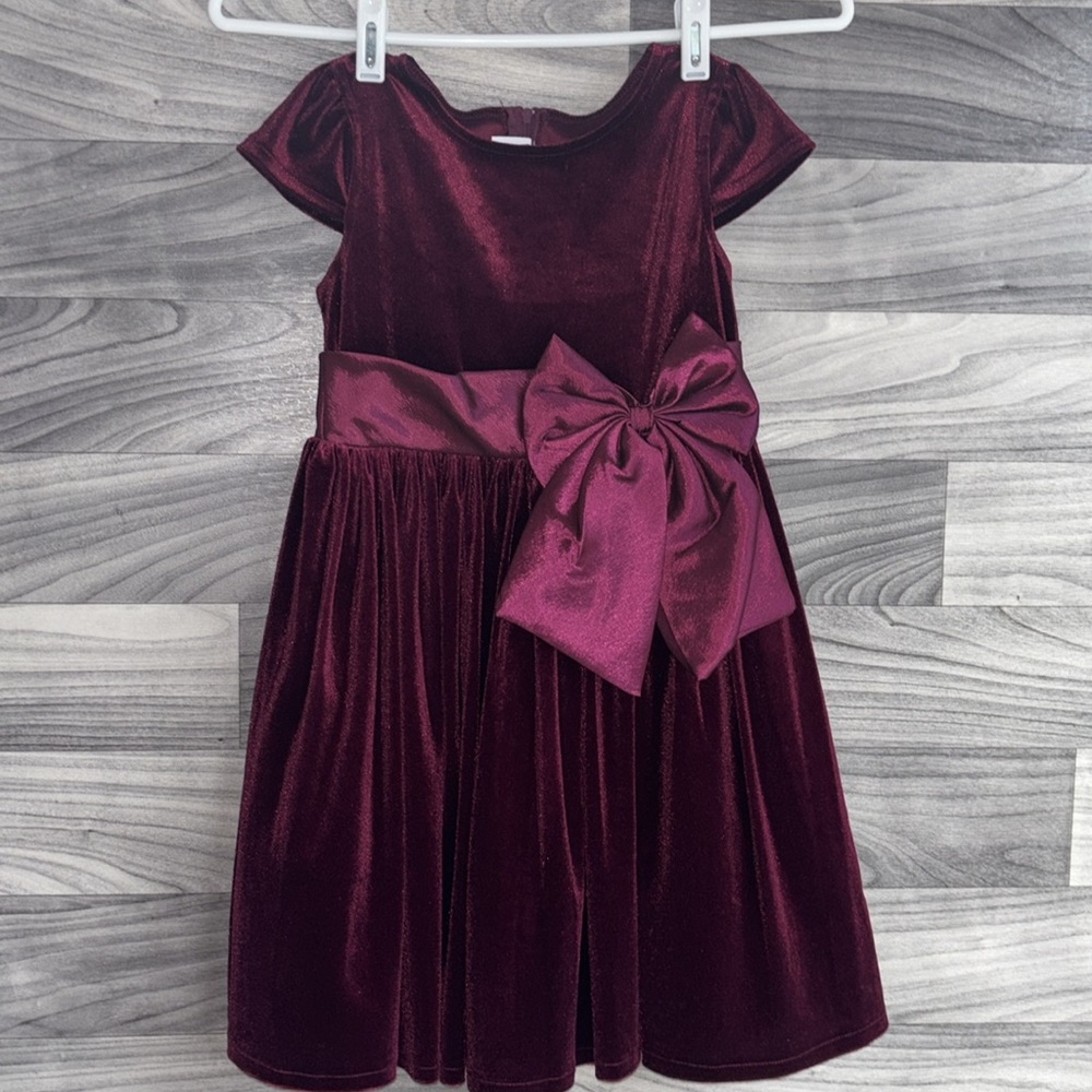 RARE TOO burgundy  Dress with Bow